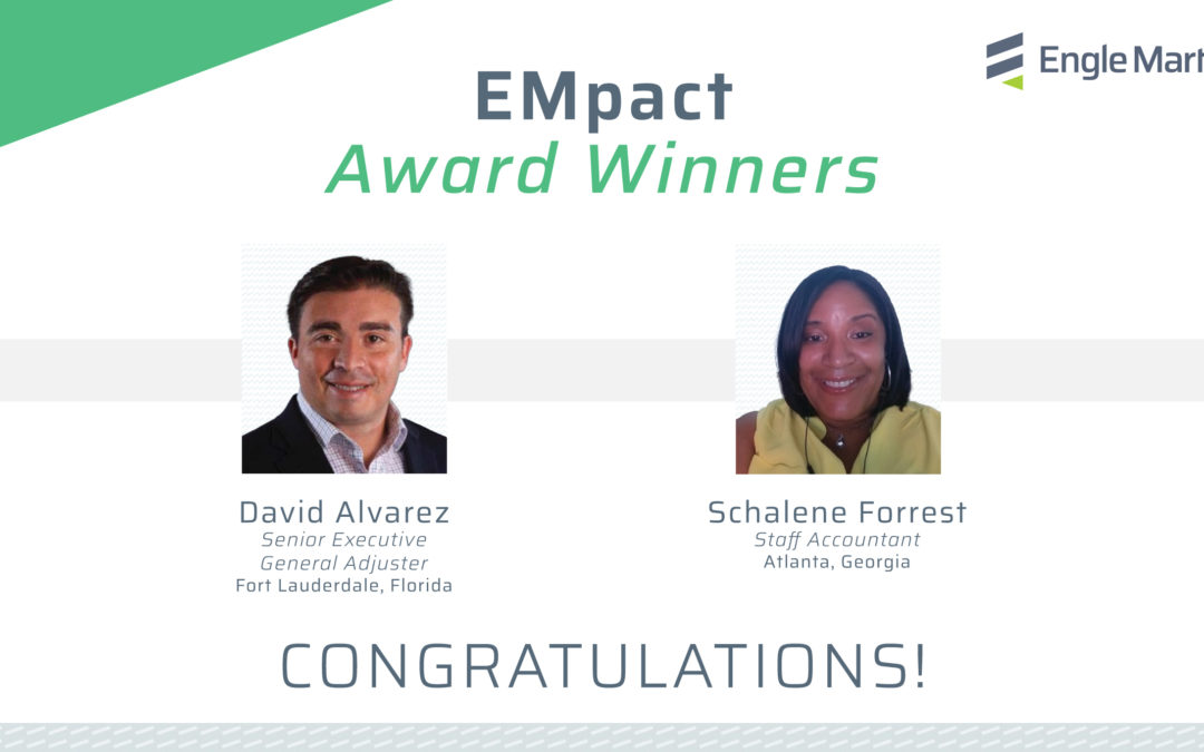 July 2022 EMpact Award Winners – David Alvarez and Schalene Forrest